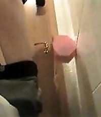Spy films a bunch of hotties making water in loo