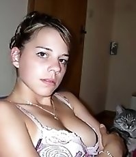 Hot downblouse view is recorded in close up