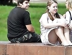 The hottest babes in upskirt collection