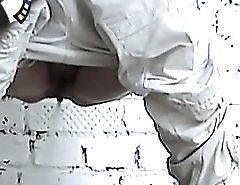 Safely hidden spy camera films piddling beauties