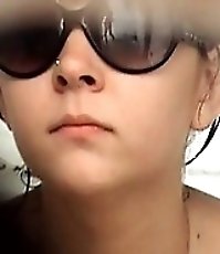 A glance at bikini girls' slits from spycammed WC