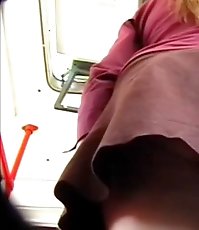 White panty street up skirt